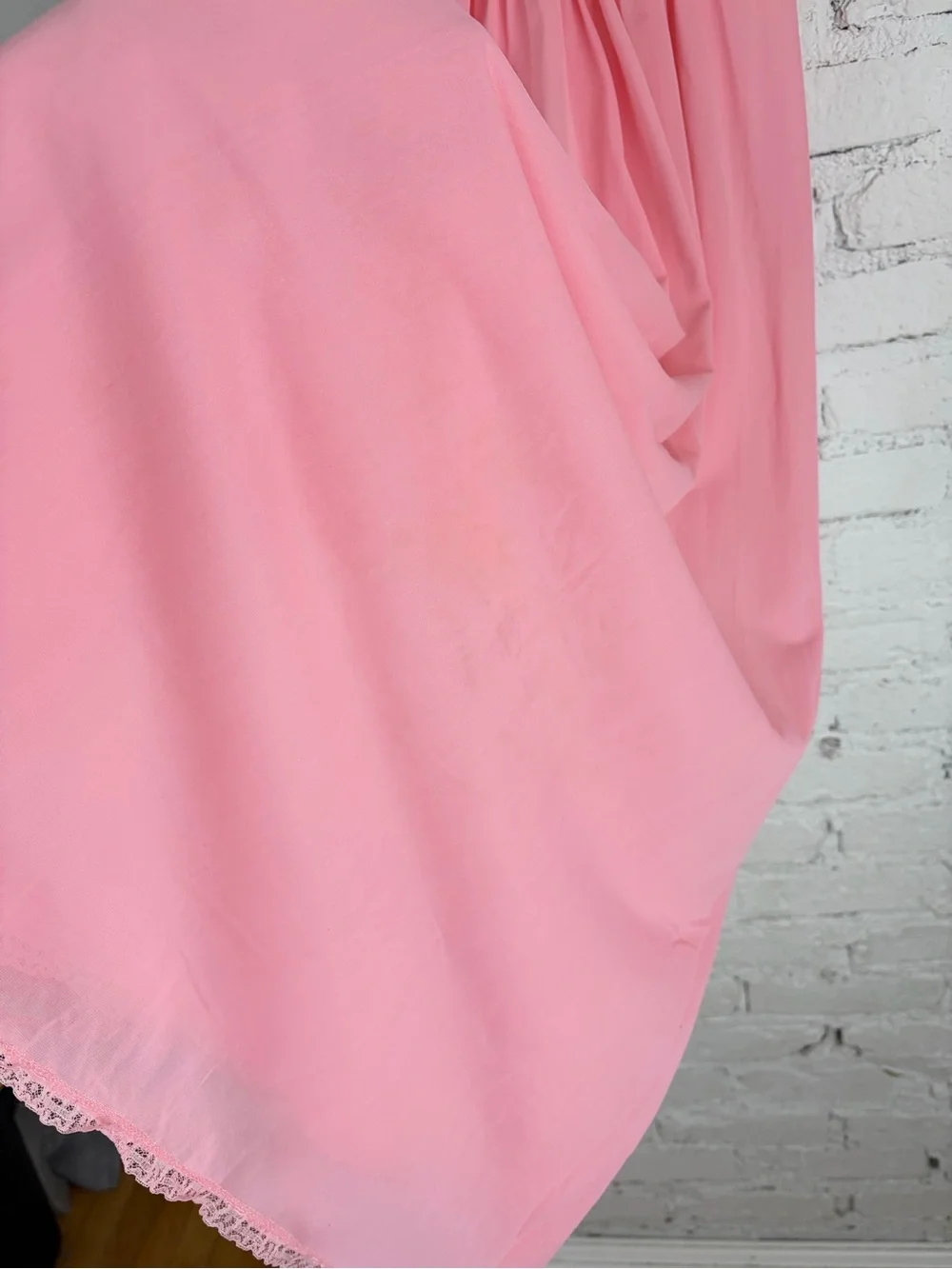 Vintage 50s Luxite by Holeproof Nylon Pink Maxi Slip Nightie Lingerie Dress 34 - Picture 15 of 15